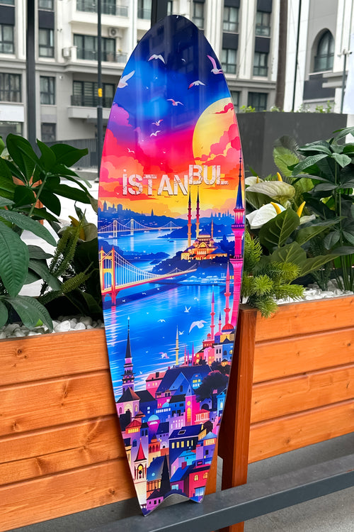 Dekoratif Sörf Tahtası Acrylic Tablolar